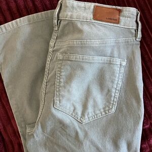 Lands' End Light Gray Corduroy Trousers
